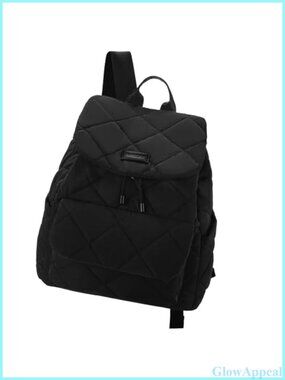VASCHY Quilted Puffer Backpack Purse Lightweight Casual Drawstring Backpack